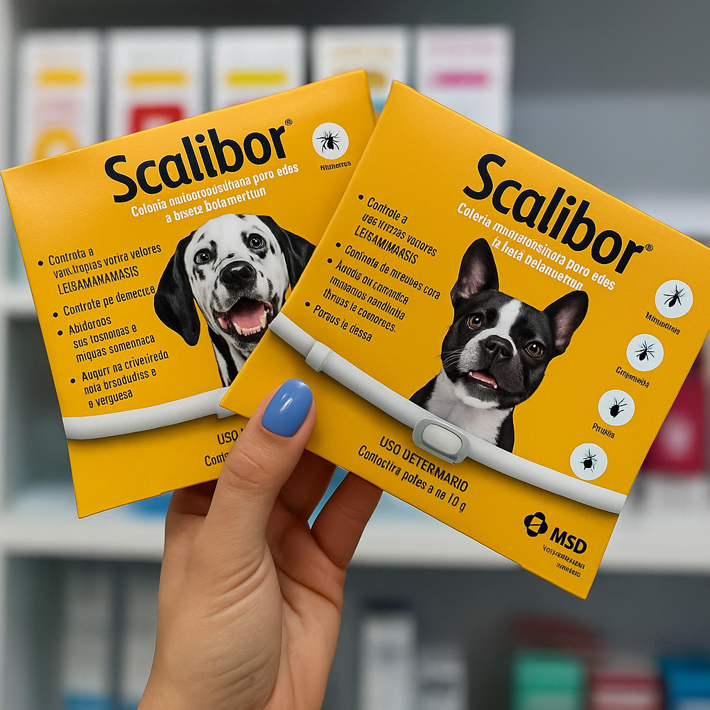 Coleira Scalibor 65cm Leishmaniose Antipulgas Msd