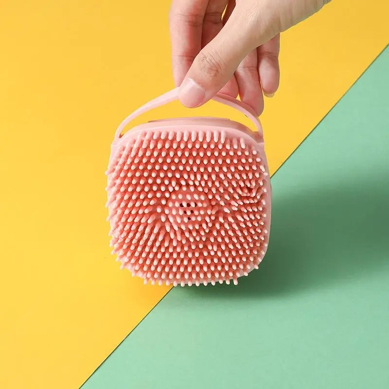Escova Porta Shampoo de Banho Pet