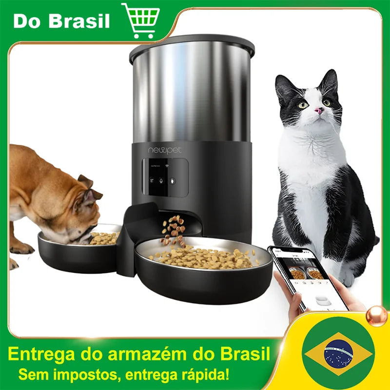 Alimentador Automático para Gatos e Cães