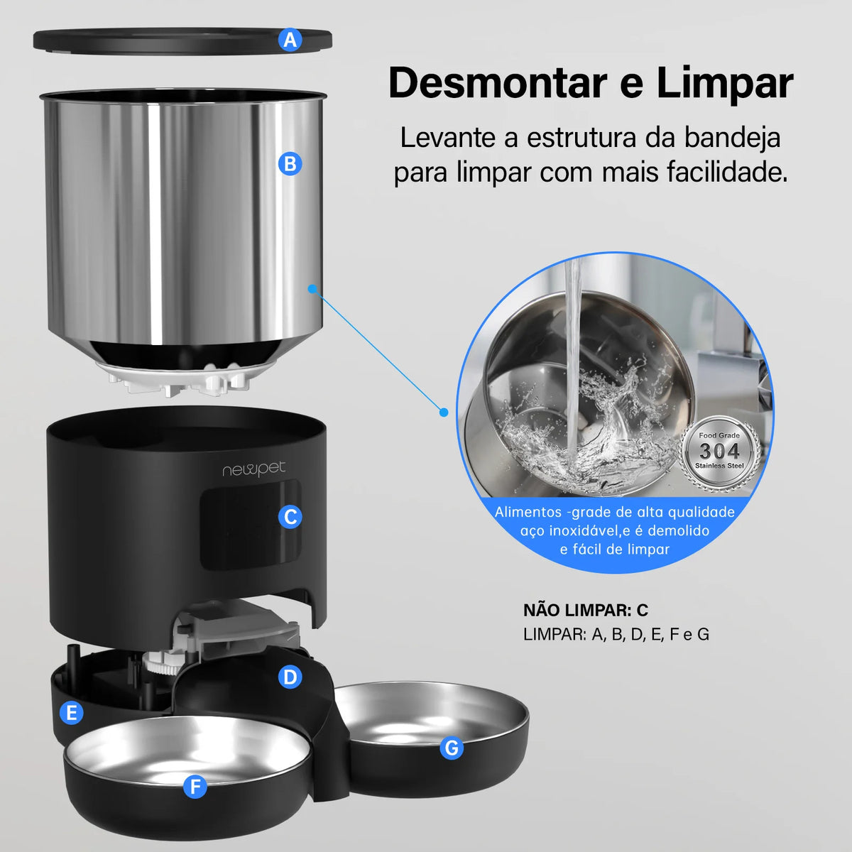 Alimentador Automático para Gatos e Cães