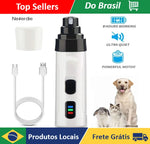Cortador de Unhas Elétrico para Cães e Gatos - Recarregável via USB
