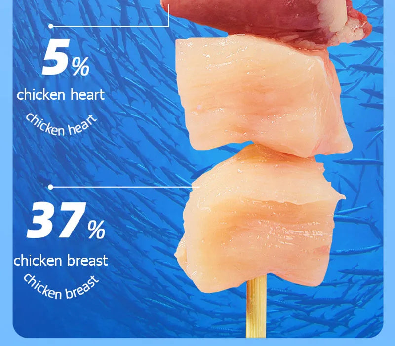 Ração enlatada para gatos/ Petiscos para gatos adultos - Frango e Salmão 85g