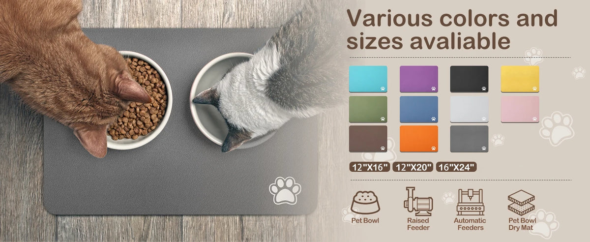 Tapete Absorvente para Alimentação de Pets