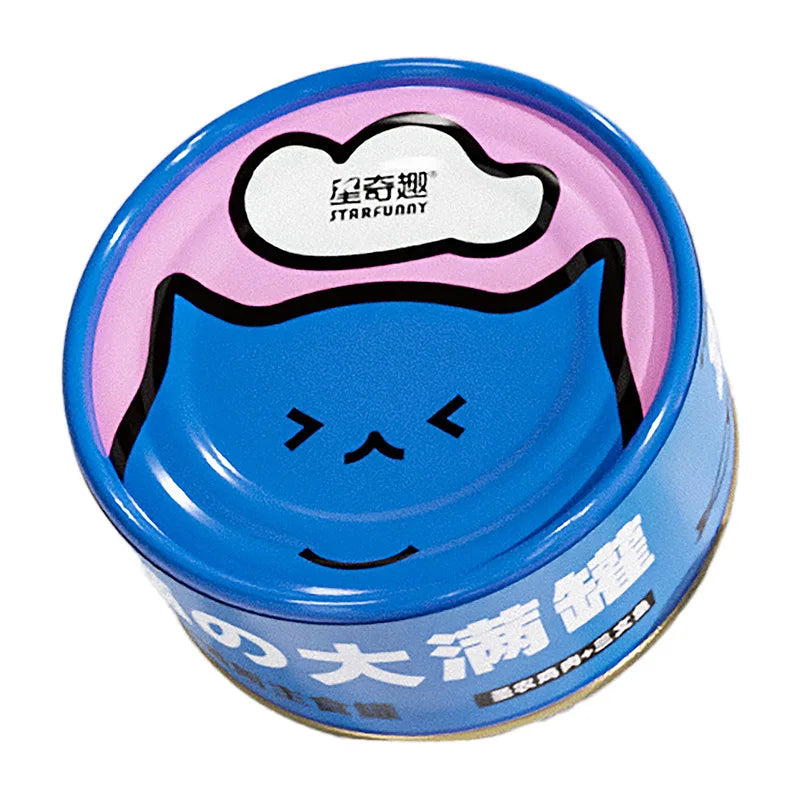 Ração enlatada para gatos/ Petiscos para gatos adultos - Frango e Salmão 85g