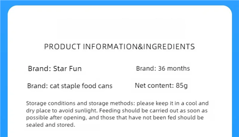 Ração enlatada para gatos/ Petiscos para gatos adultos - Frango e Salmão 85g