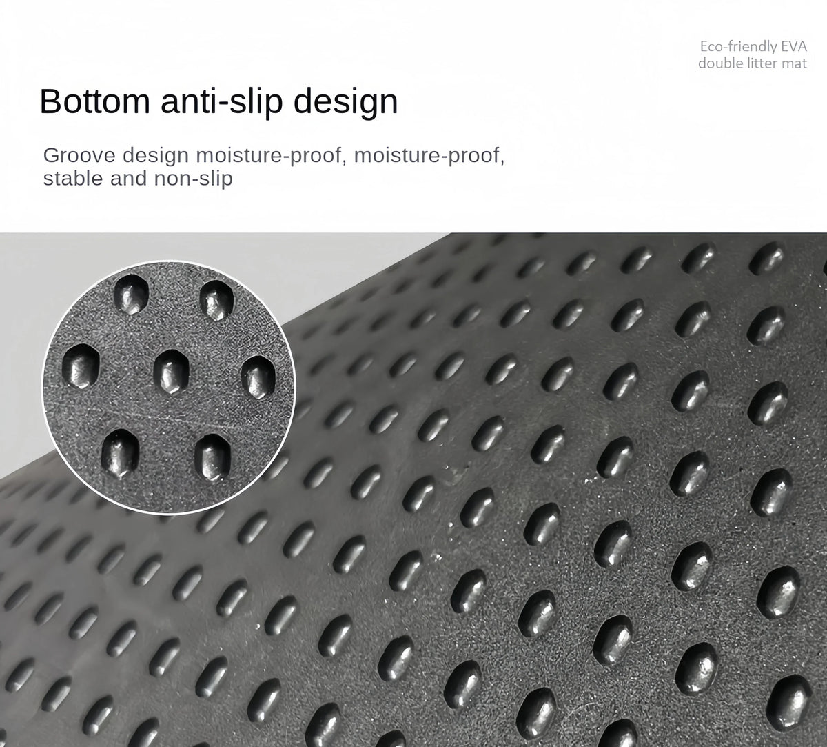 Tapete para Areia de Gato 90x60cm, à Prova d'Água