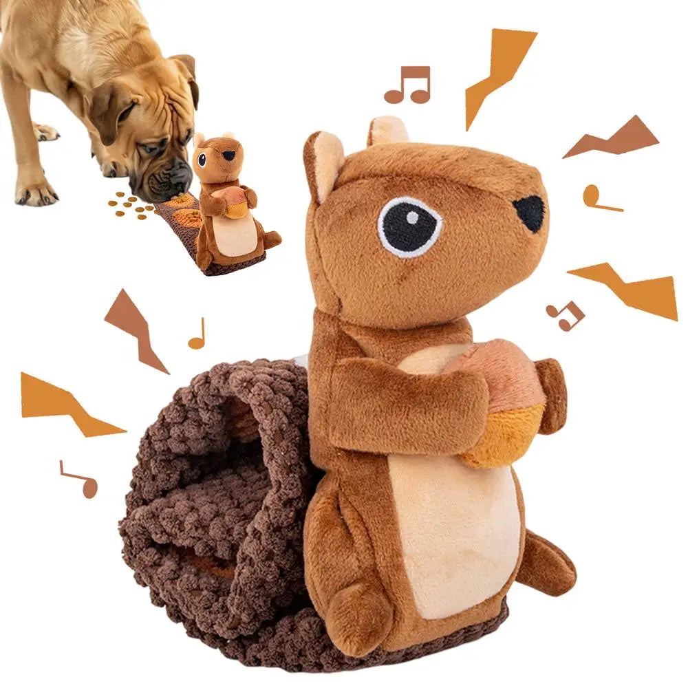 Brinquedo Interativo para Cão em Forma de Esquilo com Som