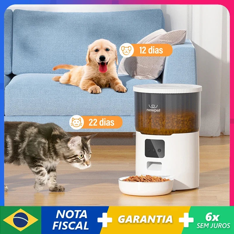 Newpet 4L Alimentador Automático para Pets