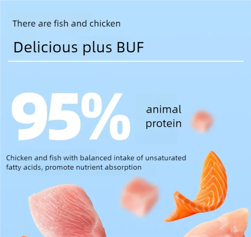 Ração enlatada para gatos/ Petiscos para gatos adultos - Frango e Salmão 85g