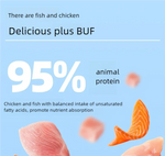 Ração enlatada para gatos/ Petiscos para gatos adultos - Frango e Salmão 85g